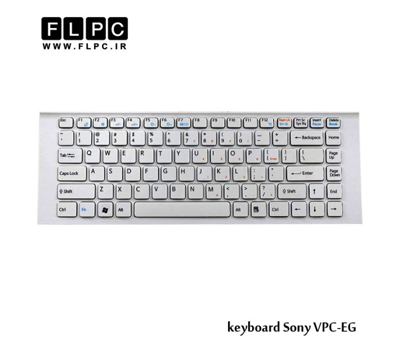 کیبورد لپ تاپ سونی Sony laptop keyboard VPC-EG سفید - بافریم
