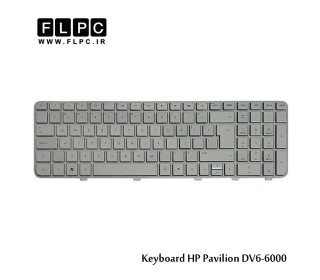 کیبورد لپ تاپ اچ پی DV6-6000 نقره ای-بافریم HP Pavilion DV6-6000 Laptop Keyboard