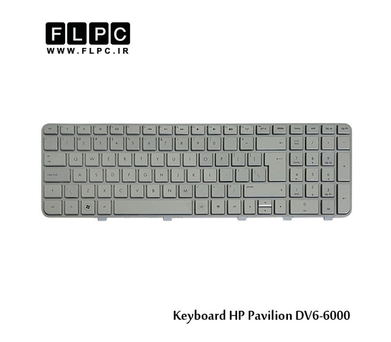 کیبورد لپ تاپ اچ پی HP laptop keyboard Pavilion DV6-6000-Silver