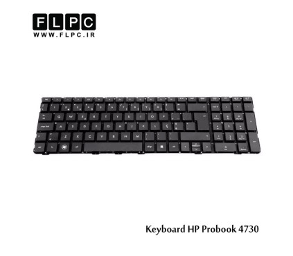 کیبورد لپ تاپ اچ پی HP Laptop Keyboard ProBook 4730 مشکی-اینتر بزرگ-بدون فریم