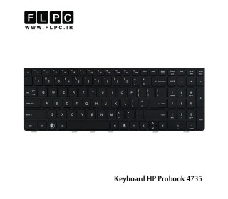 کیبورد لپ تاپ اچ پی HP Laptop Keyboard ProBook 4735 مشکی-بافریم