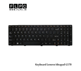 کیبورد لپ تاپ لنوو G570 مشکی-با فریم Lenovo IdeaPad G570 Laptop Keyboard