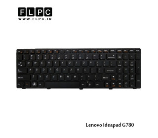 کیبورد لپ تاپ لنوو G780 مشکی-با فریم Lenovo IdeaPad G780 laptop keyboard