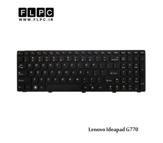 کیبورد لپ تاپ لنوو G770 مشکی-با فریم Lenovo IdeaPad G770 laptop keyboard