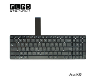 کیبورد لپ تاپ ایسوس K55 مشکی-اینتر کوچک-بدون فریم Asus K55 Laptop keyboard