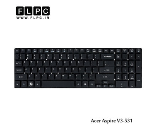 کیبورد لپ تاپ ایسرV3-531 مشکی - بدون فریم Acer Aspire V3-531 Laptop Keyboard