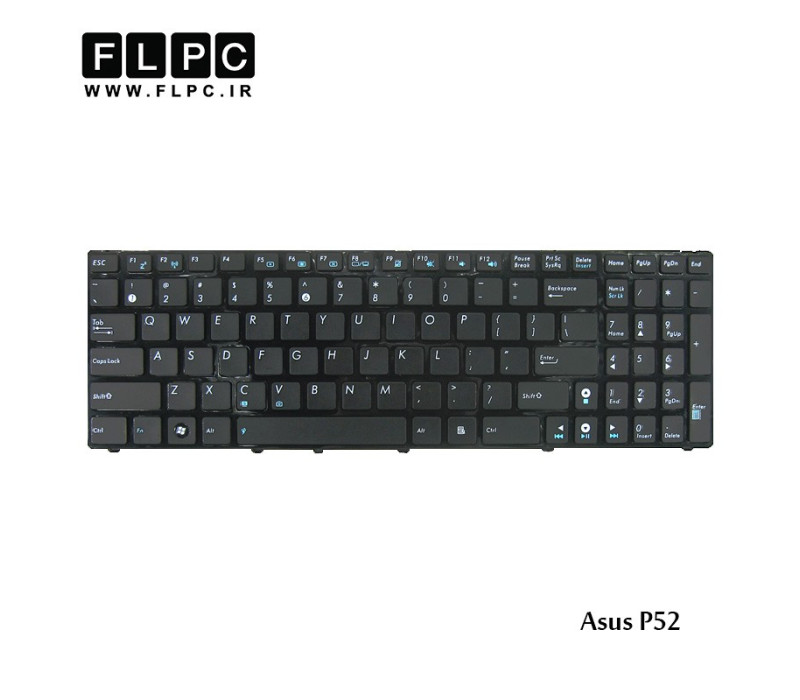 کیبورد لپ تاپ ایسوس P52 مشکی-بافریم Asus P52 Laptop keyboard