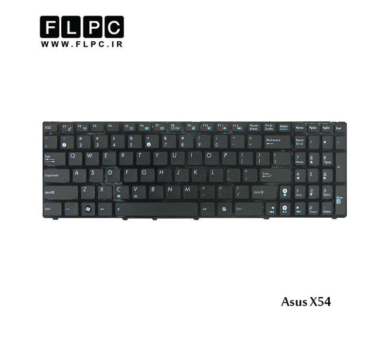 کیبورد لپ تاپ ایسوس X54 مشکی-بافریم Asus X54 Laptop keyboard