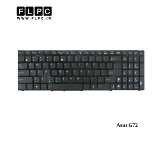 کیبورد لپ تاپ ایسوس G72 مشکی- بافریم Asus G72 Laptop Keyboard