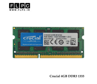 رم لپ تاپ 4 گیگابایت کروشیال (Crucial Laptop Ram 4GB DDR3 1333 (PC3 10600