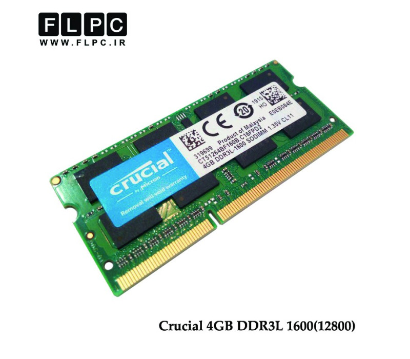 رم لپ تاپ 4 گیگابایت کروشیال (Crucial Laptop Ram 4GB DDR3L-1600 (12800