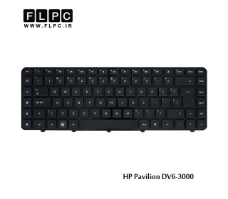 کیبرد لپ تاپ اچ پی HP Laptop Keyboard Pavilion DV6-3000 مشکی-با فریم