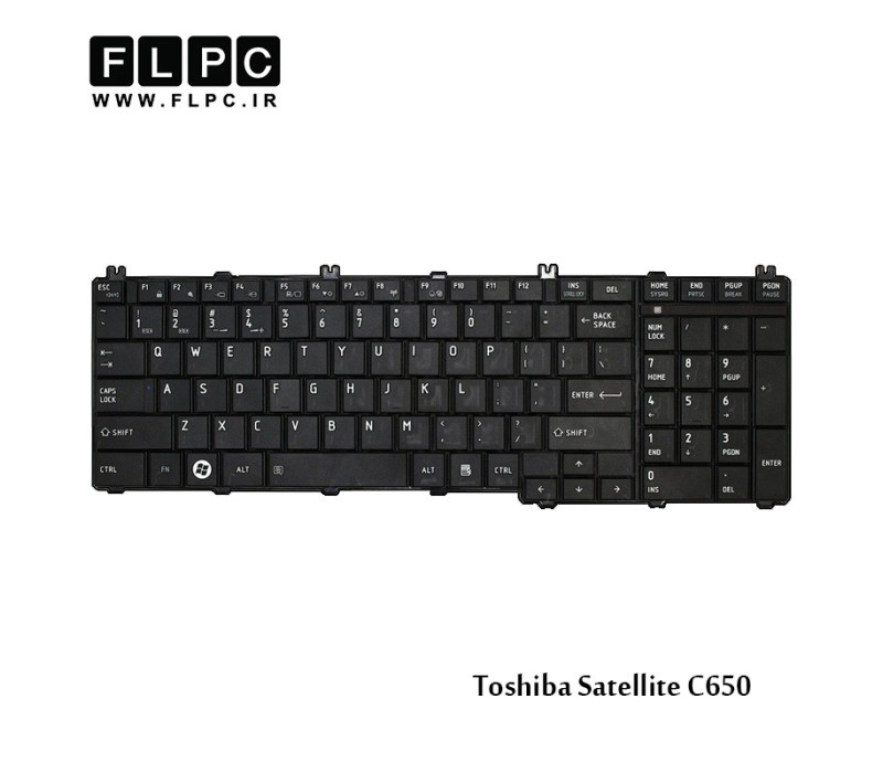 کیبورد لپ تاپ توشیبا Toshiba Laptop Keyboard Satellite C650