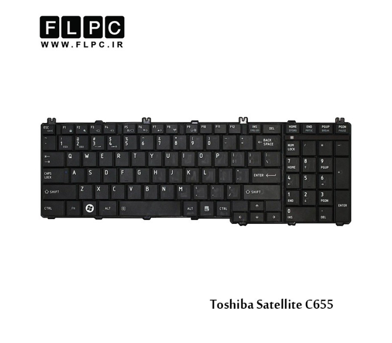 کیبورد لپ تاپ توشیبا Toshiba Laptop Keyboard Satellite C655