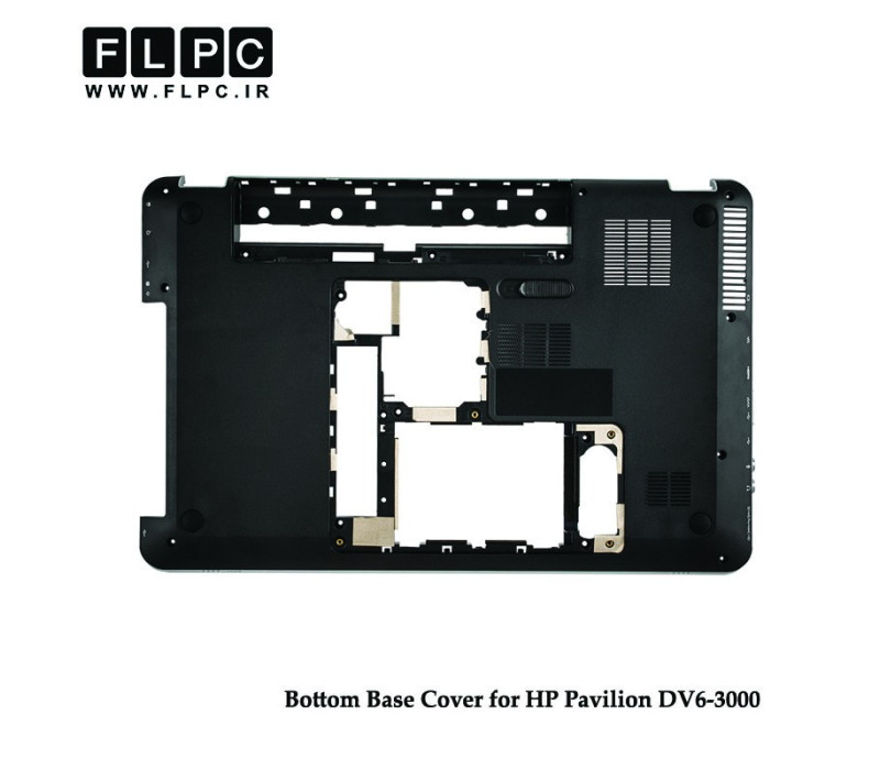 قاب کف لپ تاپ اچ پی HP Pavilion DV6-3000 Laptop Bottom Case _Cover D مشکی