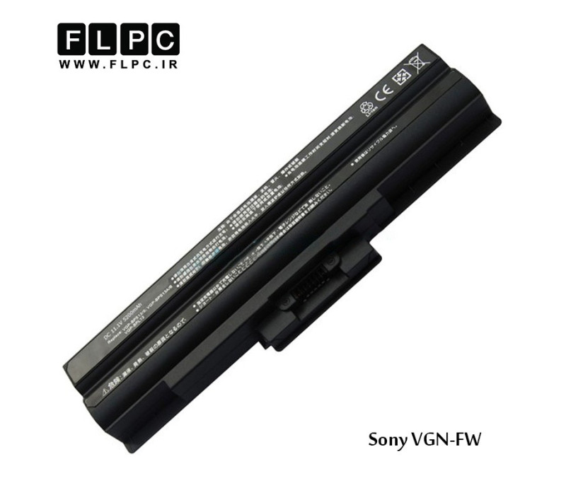باطری باتری لپ تاپ سونی مشکی Sony Laptop battery VGN-FW - 6cell Black