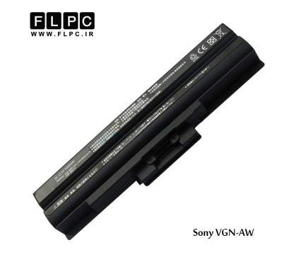 باطری باتری لپ تاپ سونی مشکی Sony battery VGN-AW - 6cell Black