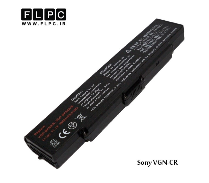 باطری لپ تاپ سونی Sony battery VGN-CR - 6cell 