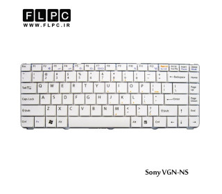 کیبورد لپ تاپ سونی Sony VGN-NS Laptop Keyboard سفید-فلت صاف