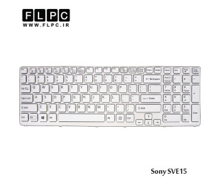 Keyboard Laptop Sony Vaio SVE15_White کیبرد لپ تاپ سونی سفید