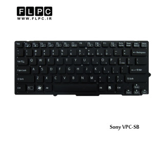 کیبورد لپ تاپ سونی Sony VPC-SB Laptop Keyboard مشکی-اینتر کوچک-بدون فریم