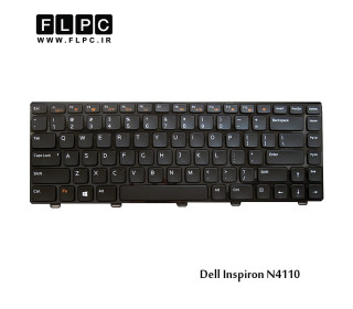 کیبورد لپ تاپ دل 4110 مشکی-بافریم Dell Inspiron 4110 Laptop Keyboard