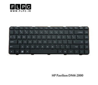 کیبورد لپ تاپ اچ پی HP Laptop Keyboard Pavilion DM4-2000 مشکی-اینتر کوچک-بدون بک لایت-بدون فریم