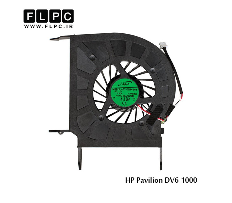 فن لپ تاپ اچ پی DV6-1000 دو خروجی هوا HP Pavilion DV6-1000 Laptop CPU Fan _intel