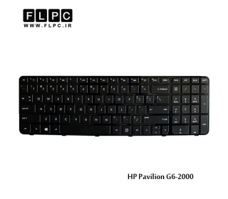 کیبورد لپ تاپ اچ پی G6-2000 مشکی-با فریم HP Pavilion G6-2000 Laptop Keyboard