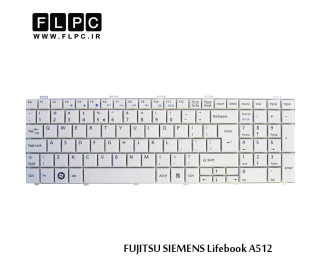 کیبورد لپ تاپ فوجیتسو Fujitsu Lifebook A512 Laptop Keyboard سفید