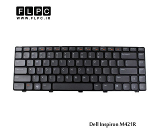 کیبورد لپ تاپ دل M421R مشکی-بافریم Dell Inspiron M421R Laptop Keyboard
