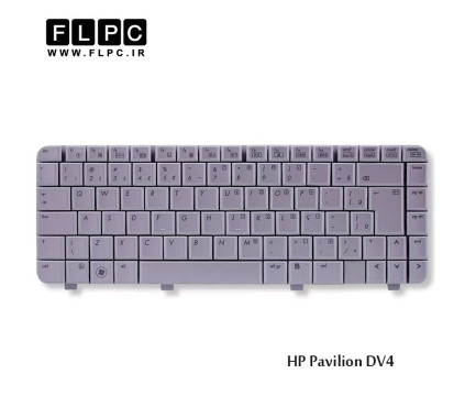  Keyboard Laptop HP DV4 Silver کیبرد-کی برد لپ تاپ اچ پی نقره ای