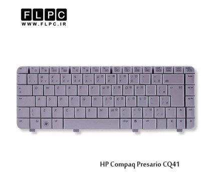 کیبورد لپ تاپ اچ پی HP Laptop Keyboard Compaq Presario CQ41 سفید