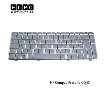 کیبورد لپ تاپ اچ پی نقره ای HP laptop keyboard Compaq Presario CQ45 Silver