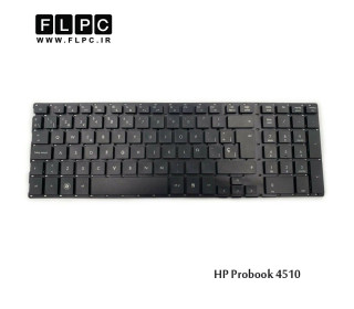 کیبورد لپ تاپ اچ پی HP Probook 4510 Laptop Keyboard مشکی-اینتر بزرگ- بدون فریم