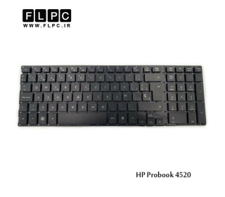 کیبورد لپ تاپ اچ پی HP laptop keyboard Probook 4520 مشکی- اینتربزرگ- بدون فریم