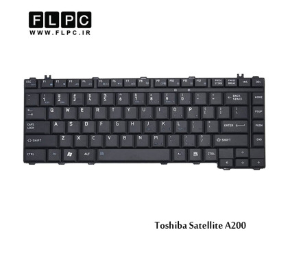 کیبورد لپ تاپ توشیبا Toshiba Laptop Keyboard Satellite A200 مشکی