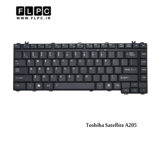 کیبورد لپ تاپ توشیبا A205 مشکی Toshiba Satellite A205 Laptop Keyboard