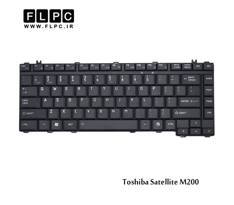 کیبورد لپ تاپ توشیبا Toshiba Laptop Keyboard Satellite M200 مشکی