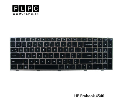کیبورد لپ تاپ اچ پی HP Laptop Keyboard Probook 4540 مشکی-با فریم نوک مدادی
