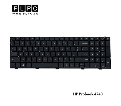 کیبورد لپ تاپ اچ پی HP Laptop Keyboard ProBook 4740 مشکی-اینتر کوچک-بدون فریم