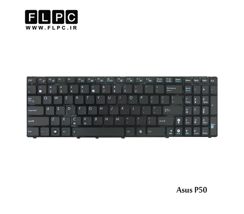 کیبورد لپ تاپ ایسوس Asus Laptop keyboard P50 مشکی-بافریم