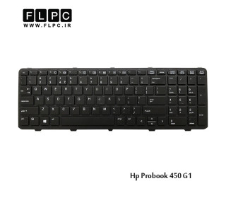 کیبورد لپ تاپ اچ پی HP Laptop Keyboard Probook 450-G1 مشکی-بافریم