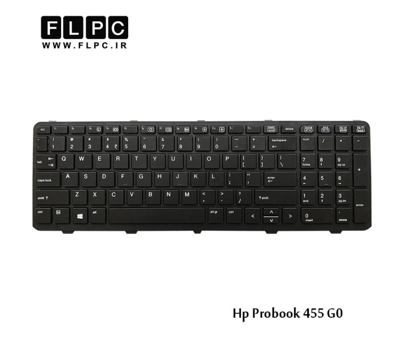 کیبورد لپ تاپ اچ پی HP Laptop Keyboard Probook 455-G0 مشکی-بافریم