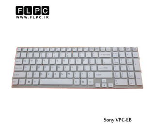 کیبورد لپ تاپ سونی Sony Laptop Keyboard VPC-EB سفید-اینتر کوچک-بدون فریم