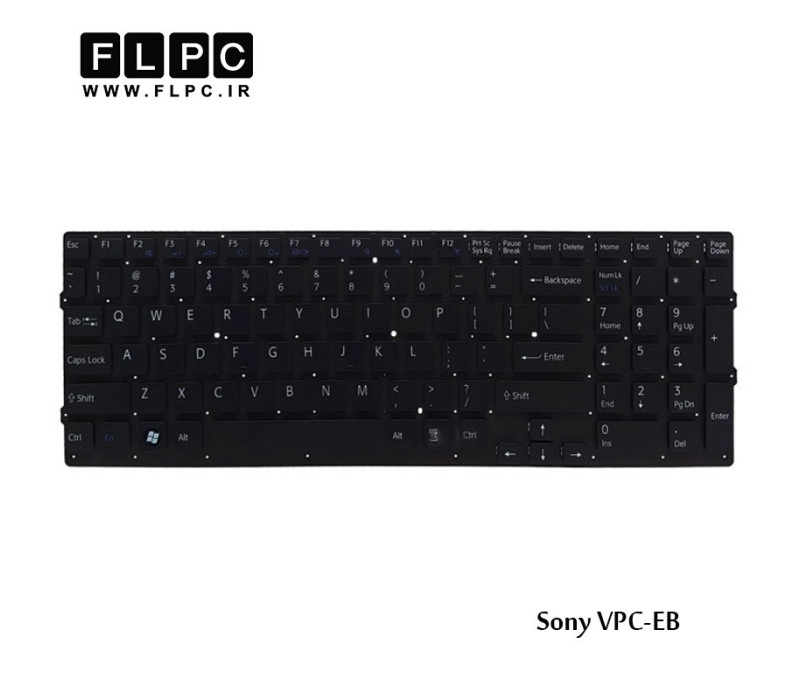 کیبورد لپ تاپ سونی Sony Laptop Keyboard VPC-EB مشکی-اینتر کوچک-بدون فریم