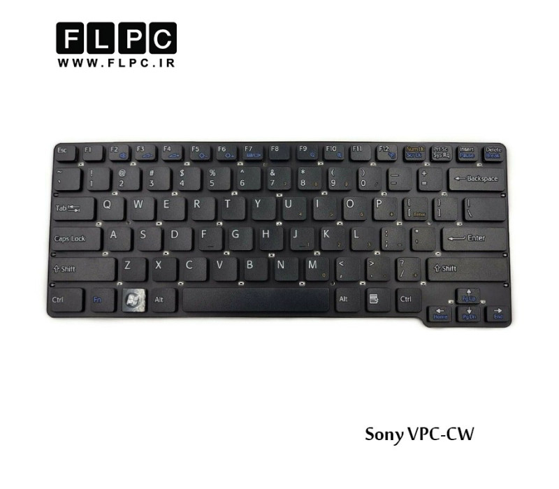 کیبورد لپ تاپ سونی Sony Laptop Keyboard VPC-CW مشکی-اینتر کوچک-بدون فریم