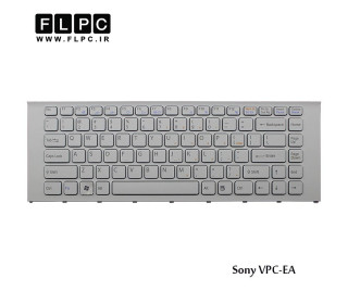 کیبورد لپ تاپ سونی VPC-EA سفید-بافریم Sony VPC-EA Laptop Keyboard