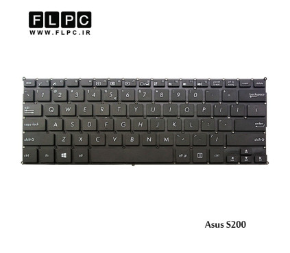 کیبورد لپ تاپ ایسوس Asus Laptop Keyboard S200 مشکی-اینتر کوچک-بدون فریم