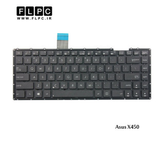 کیبورد لپ تاپ ایسوس Asus Laptop Keyboard X450 مشکی-اینتر کوچک-بدون فریم